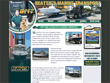 Tablet Screenshot of beattiesmarinetransport.com